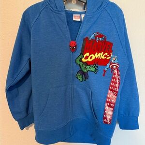 Marvel Blue Comic Burst Hoodie
